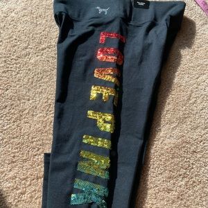 PINK Victoria’s Secret yoga leggings💙💚❤️🧡💛